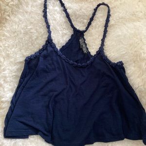 Floral framed crop top 💙🦋💎